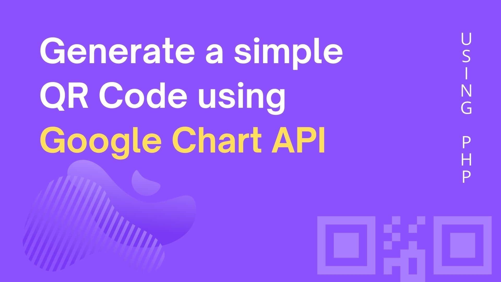 Generate a simple QR Code using Google Chart API