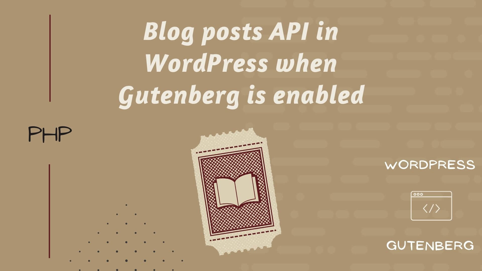 Blog posts API in WordPress when Gutenberg is enabled