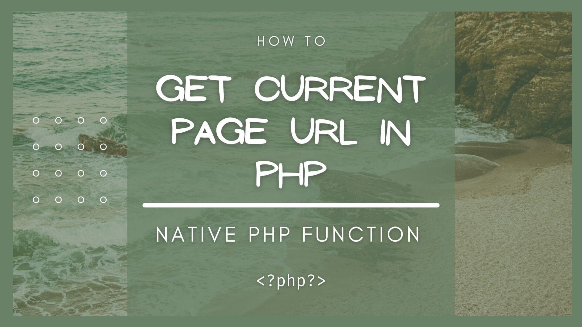 Get current page URL in PHP